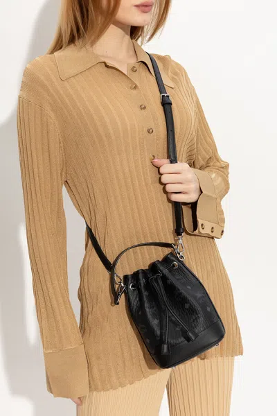 Mcm ‘dessau' Bucket Bag In Black