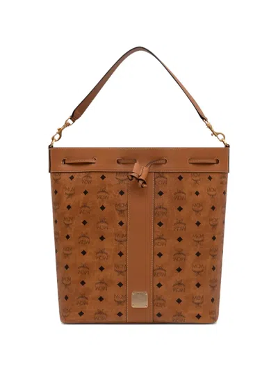 Mcm Dessau Bucket Bag In Brown