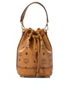 Mcm Mini Dessau Bucket Bag In Brown