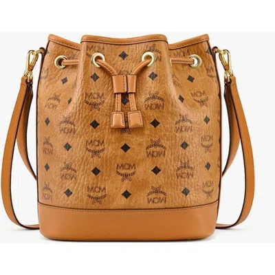 Mcm Dessau Drawstring Bag In Brown