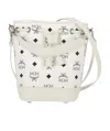 Mcm Dessau Drawstring Mini Tote Bag In White
