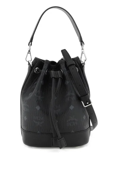 Mcm Medium Dessau Bucket Bag In Black
