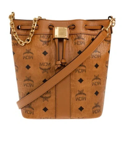 Mcm Dessau Shoulder Bag In Brown