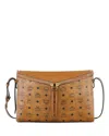 Mcm Diamant 3d Shoulder Bag In Visetos Leather Mix In Brown