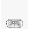 Mcm Diamant 3d Shoulder Bag In Metallic Calf Leather In Silver