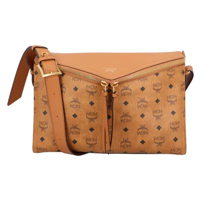 MCM MCM DIAMANT 3D SHOULDER BAG IN VISETOS LEATHER MIX