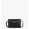 Mcm Diamant 3d Shoulder Bag In Visetos Leather Mix In Black