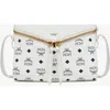 Mcm Diamant 3d Shoulder Bag In White