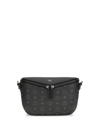 Mcm Diamant 3d Small Belt Bag In Black