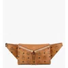 Mcm Diamond 3d Belt Bag In Visetos Leather Mix In Green