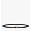 Mcm Diamond Buckle Belt In Spanish Calf Leather