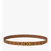 Mcm Diamond Buckle Reversible Monogram Belt