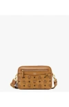 Mcm Diamond Vi Crossbody Bag In Visetos Cognac