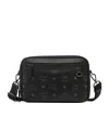 Mcm Diamond Camera Bag In Visetos In Black