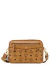 Mcm Diamond Camera Bag In Visetos In Brown