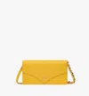 Mcm Diamond Chain Wallet In Spanish Calf Leather In Old Gold