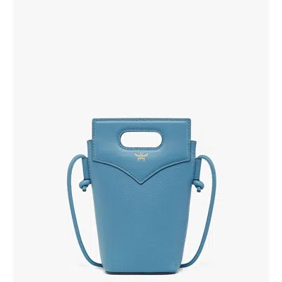 Mcm Diamond Crossbody Pouch In Embossed Leather And Calfskin In Multi