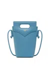 Mcm Diamond Leather Cross Body Bag In Blue