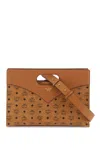 Mcm Medium Diamond Visetos-print Tote Bag In Brown