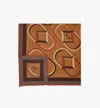 Mcm Diamond Monogram Wool Scarf In Cognac