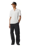Mcm Diamond Patch Pique Polo In White