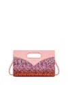 Mcm Diamond Tote In Sequin Leather In Sangria