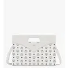 Mcm Diamond Tote In Visetos Leather Mix In White