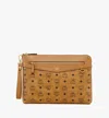 Mcm Diamond Wristlet Pouch In Visetos