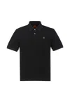 Mcm Diamond Patch Pique Polo In Black