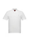 Mcm Diamond Patch Pique Polo In White