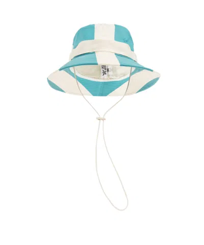 Mcm Dj Khaled Wide-brim Bucket Hat In Blue