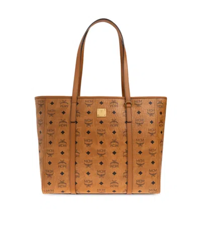 Mcm Double-handled Shoulder Bag In Brown