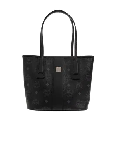 Mcm Mini Liz Reversible Tote Bag In Black