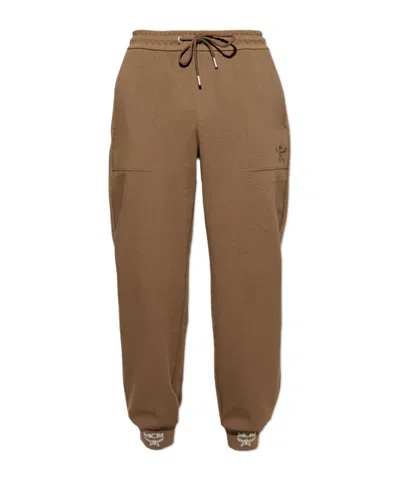 Mcm Drawstring Sweatpants In Brown