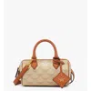 Mcm Ella Boston Bag In Lauretos In White