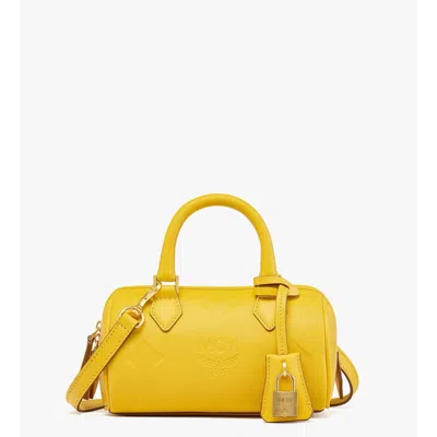 Mcm Ella Boston Bag In Maxi Monogram Leather