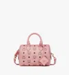 Mcm Structured Top Handle Handbag With Detachable Strap In Pink