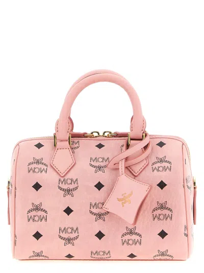 Mcm 'ella Boston' Handbag In Pink