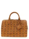 Mcm Ella Boston Handbag In Brown