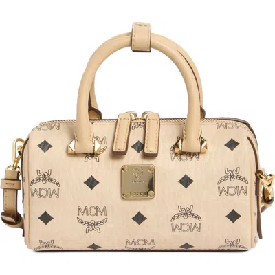 Mcm Ella Boston Mini Bag In Beige