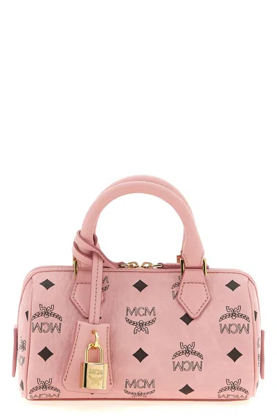 Mcm 'ella Boston' Mini Handbag In Pink