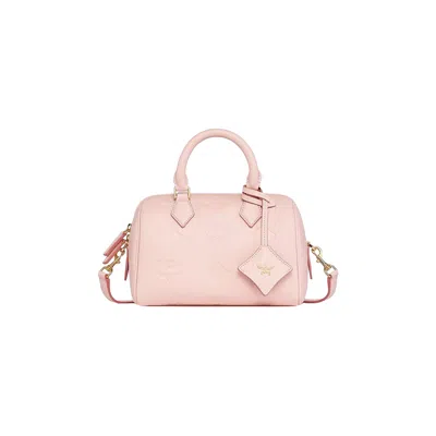 Pre-owned Mcm Ella Leather Boston Hybrid Small Bag 'lotus Pink' | Men's Size Onesize