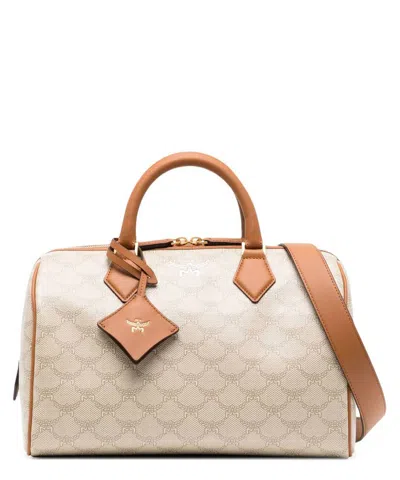 Mcm Medium Ella Tote Bag In Beige