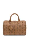 Mcm Brown Ella Boston Medium Duffle Bag In Brown