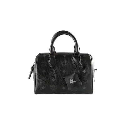 Pre-owned Mcm Ella Vi Small Boston Bag 'black' | Men's Size Onesize