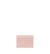 Mcm Embossed Leather Wallet In Pink