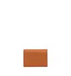 Mcm Embossed Leather Wallet With Noble Laurel Wreath In Brown