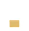 Mcm Embossed Leather Wallet With Noble Wreath Motif In Gold