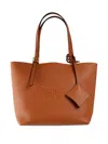 Mcm Embossed-logo Leather Tote Bag