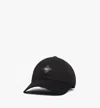 Mcm Essential Diamond Cap In Cotton Twill In Black